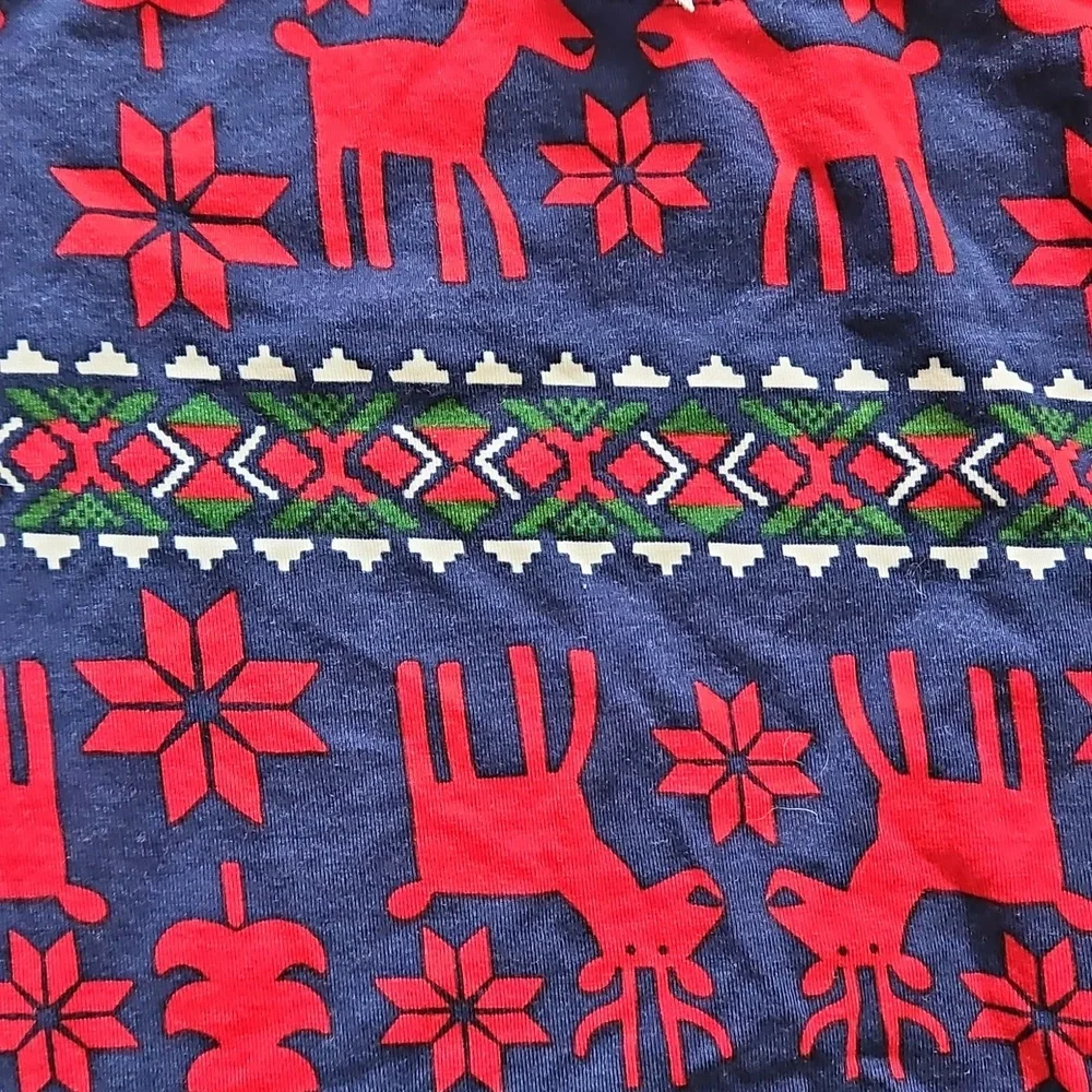 Hanna Andersson Red and Blue Holiday Top‎ Size 12
